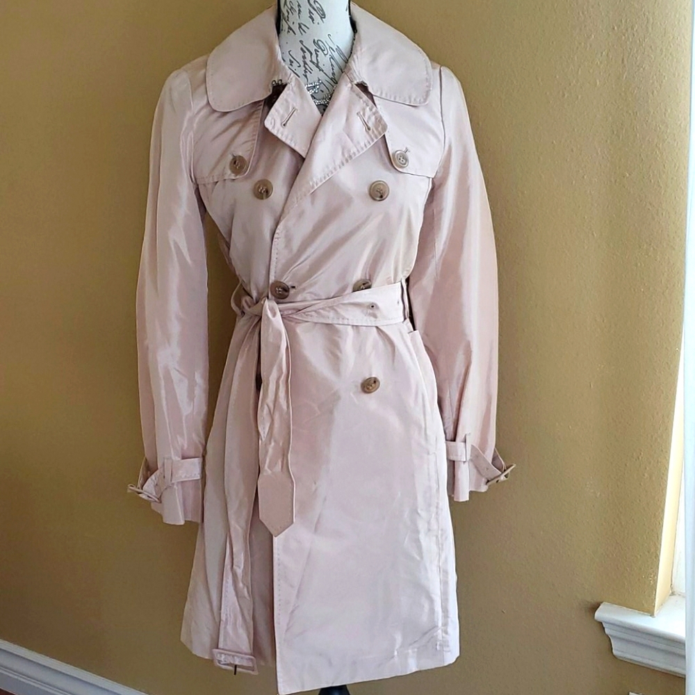 J Crew Silk trench coat